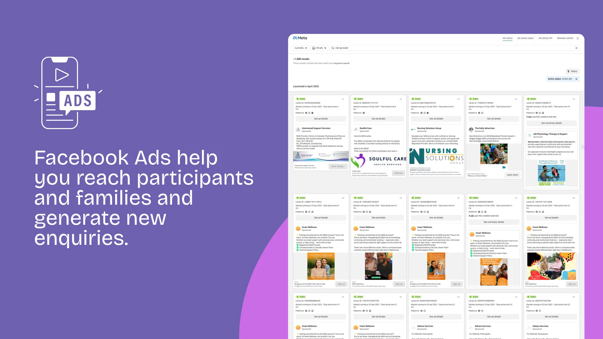 Facebook Ads for NDIS Providers 