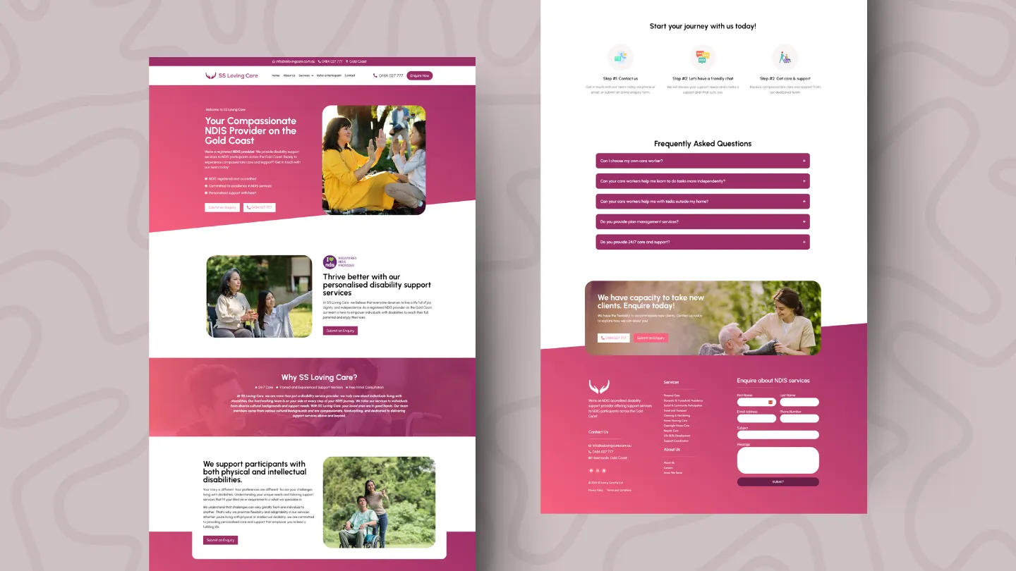 NDIS Website Design Portfolio