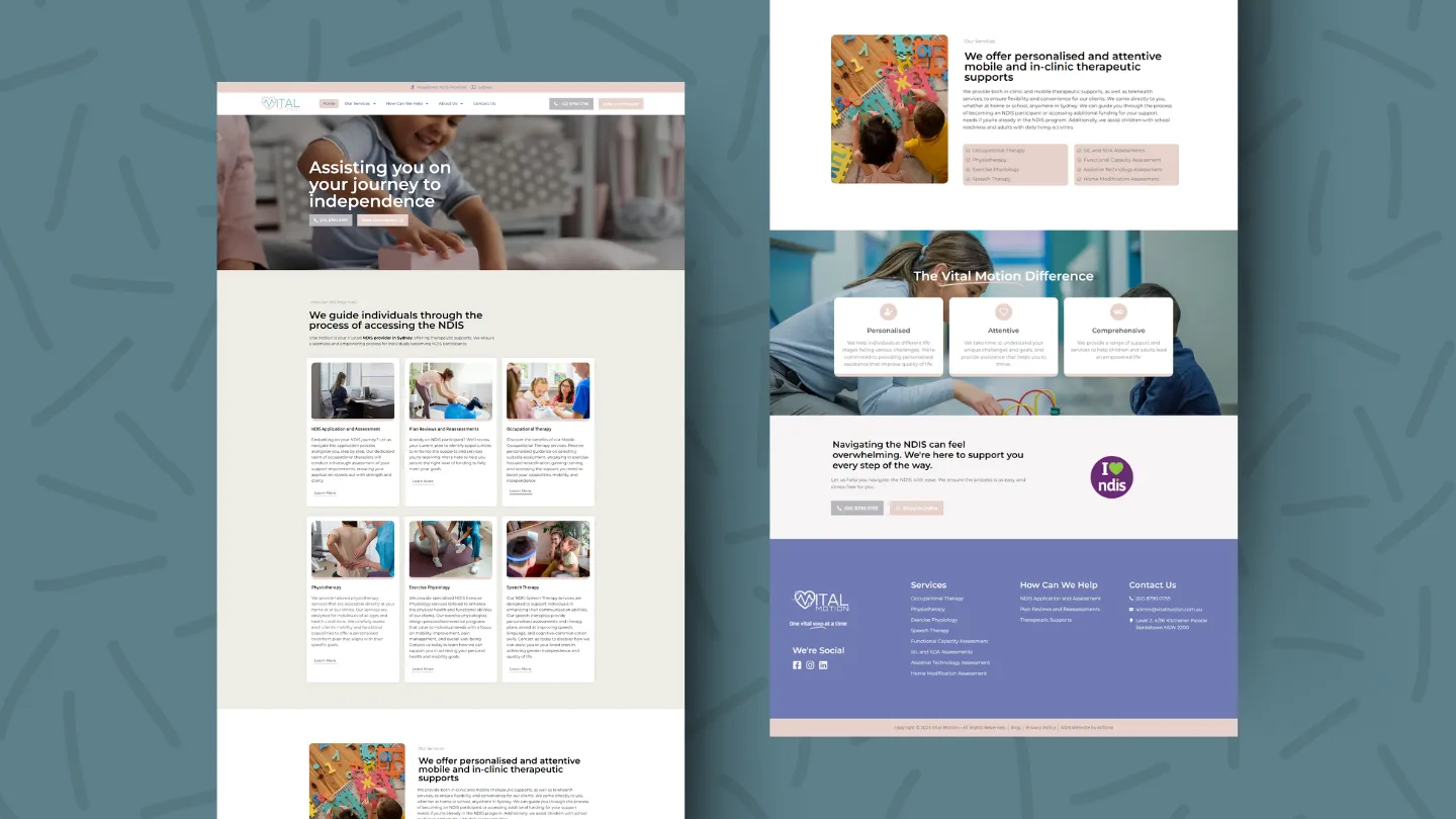 Allied Health Website Design