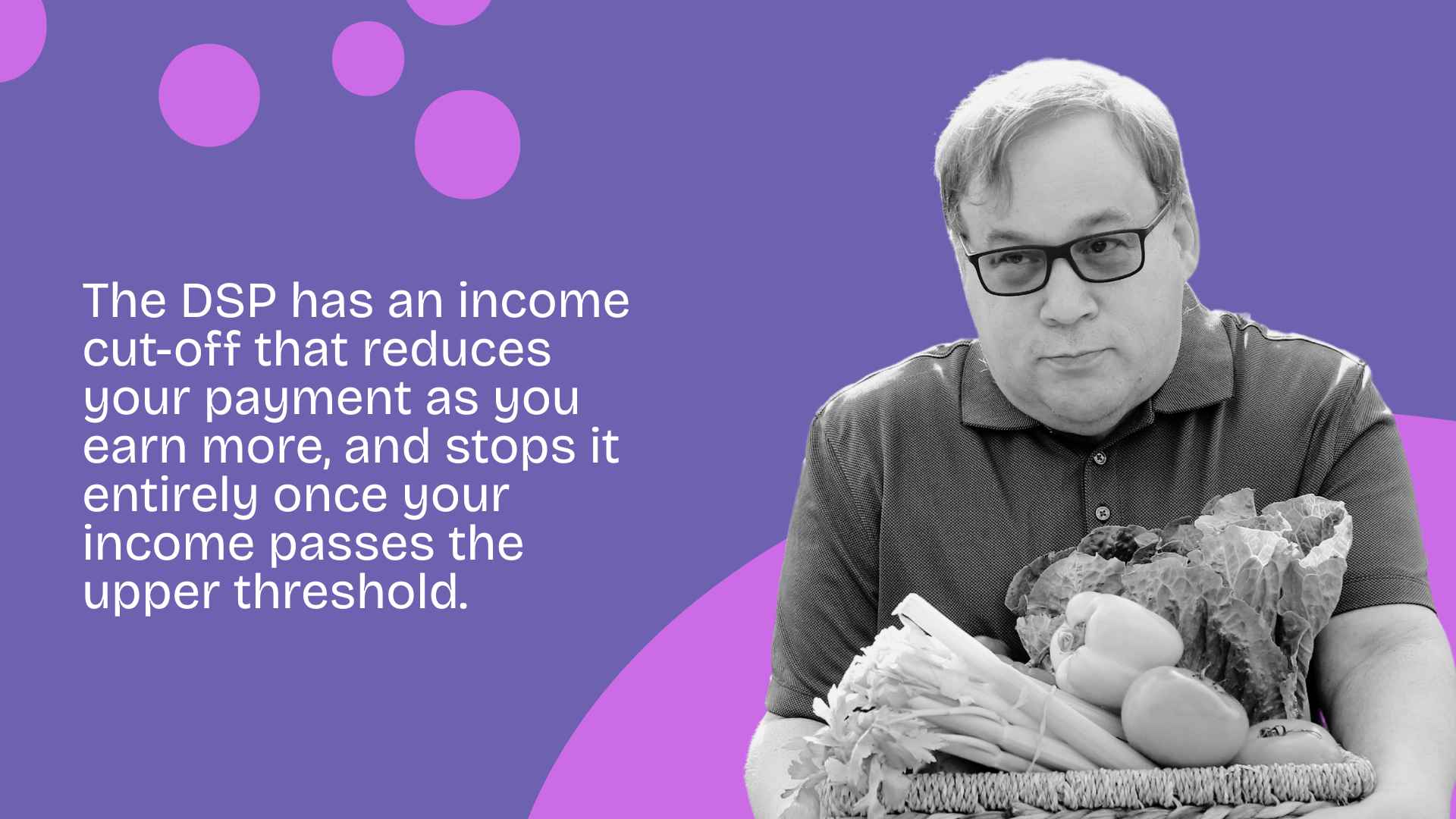 What is the income cut-off for the Disability Support Pension